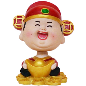 招財進寶《開運小物》Q版 財神點頭笑( 進寶  )　